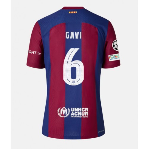 Fotbalové Dres Barcelona Paez Gavi #6 Domácí 2023-24 Krátký Rukáv